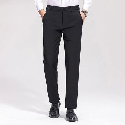 Herren Businesshose Elegant Slim Fit Schwarze Hose