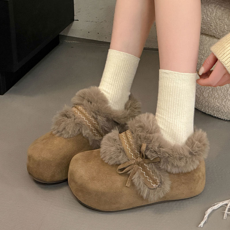 Damen Hausschuhe Weiche Plüschslipper Warm