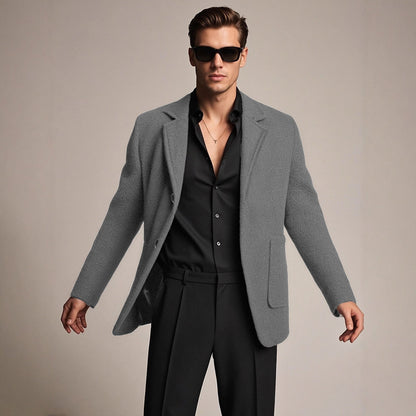 Herren Blazer Elegant Strukturiert Freizeit Berlin Stil
