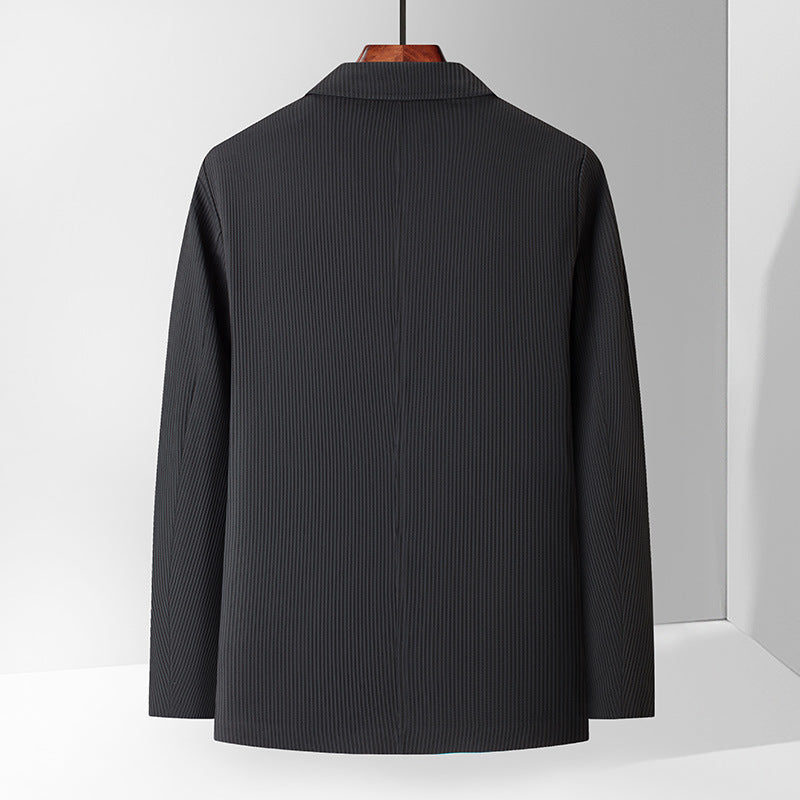 Herren Blazer Jacke Slim Fit Streifen Elegant