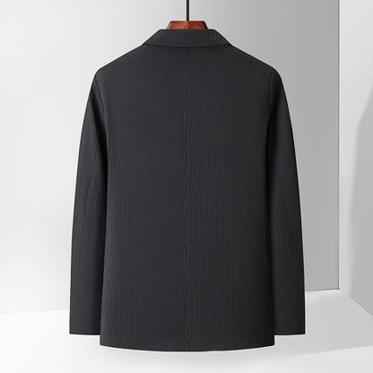 Herren Blazer Jacke Slim Fit Streifen Elegant