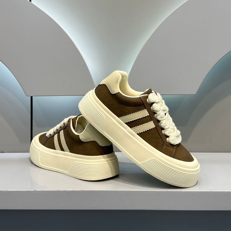 Damen Sneaker Hoher Plateau Weich