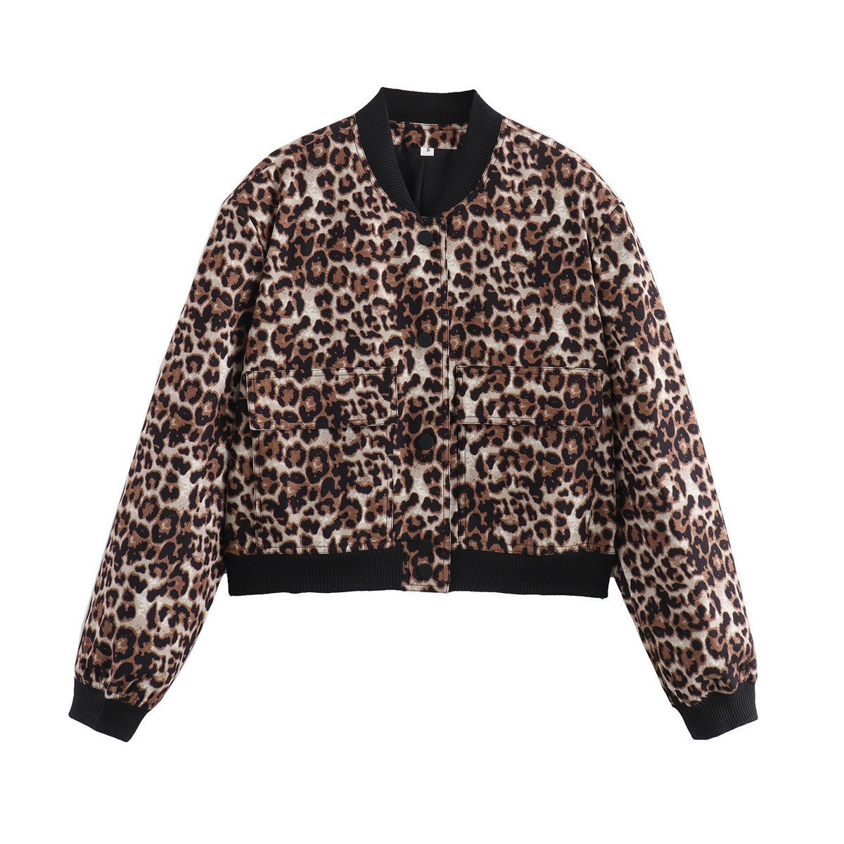 Damen Kurzjacke Modern mit Taschen und Cropped Schnitt