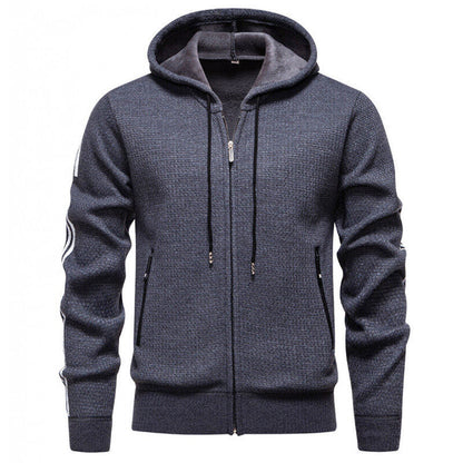 Herren Sweatjacke Sportlich Reißverschluss Taschen Modern