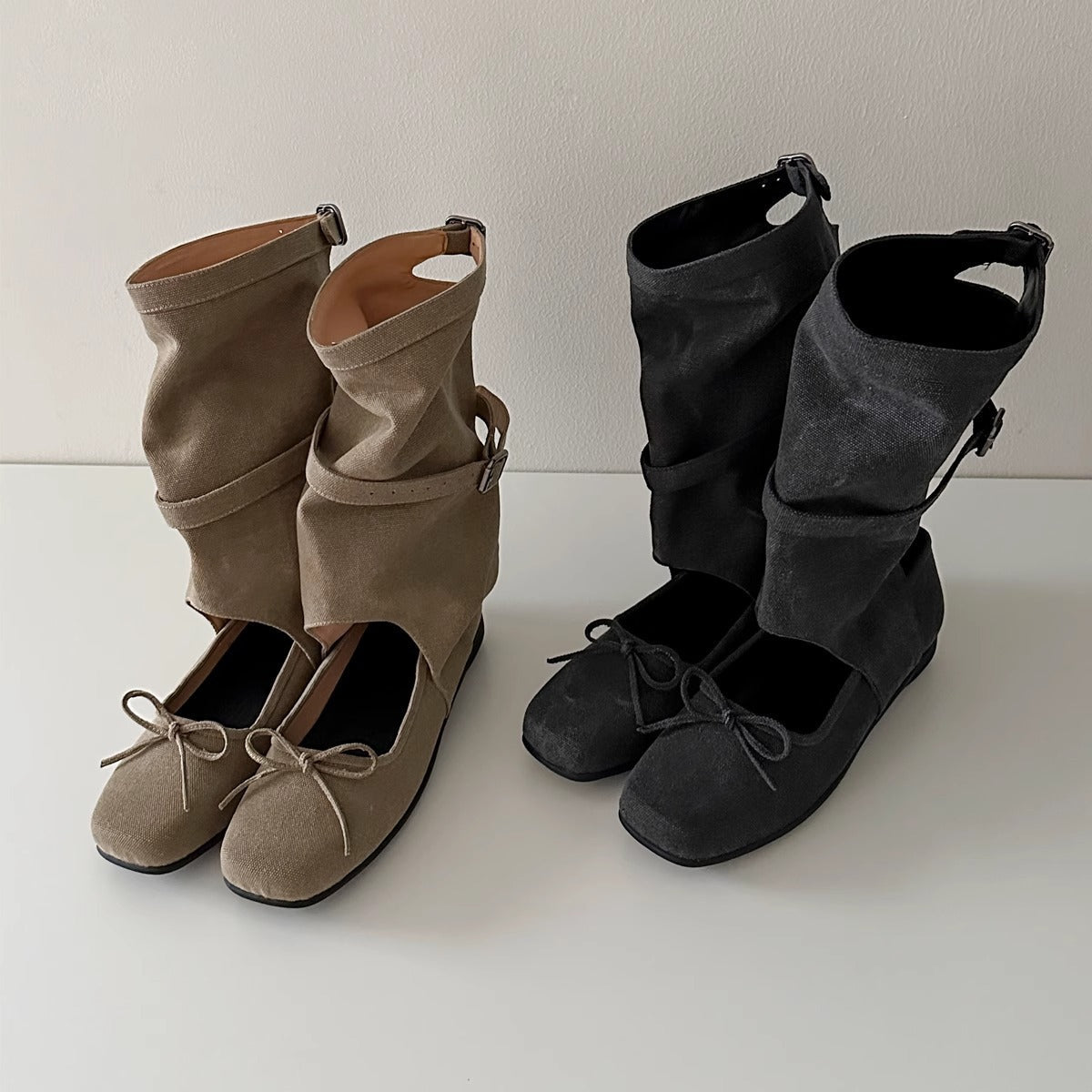 Damen Ballerinas Bequem Elegant Riemendesign - BerlinGlamour