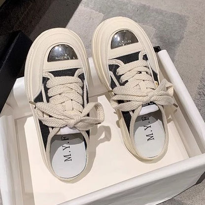 Damen Plateausneaker Atmungsaktiv Robust Modisch