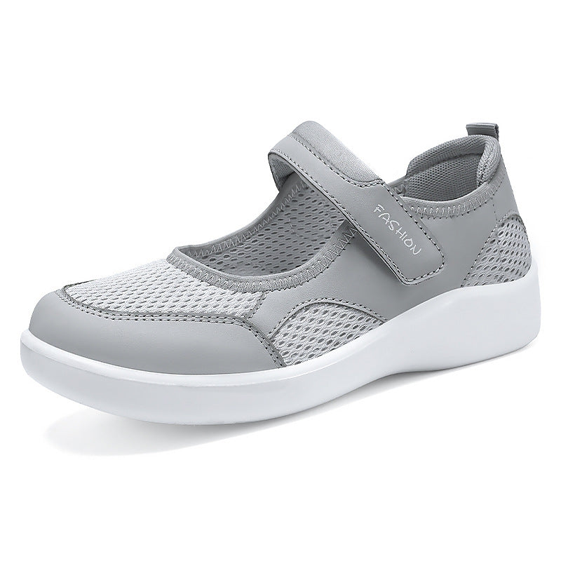 Damen Fitness-Sneaker Atmungsaktiv mit Klettverschluss Damen Laufschuhe Sport