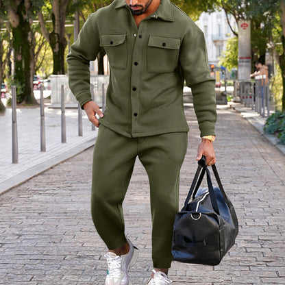 Herren Freizeitjacke Modern Brusttaschen Sportlich