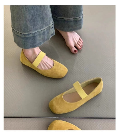 Damen Ballerinas Weich Bequem Komfort Riemen Schuhe