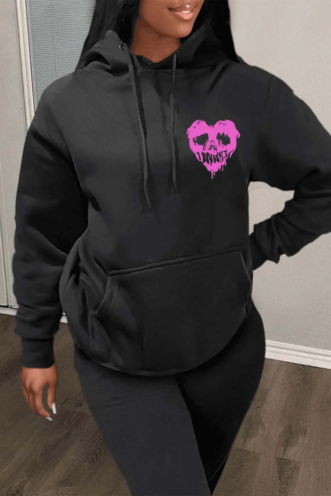 Männer Kapuzenpullover Totenkopf Design Trendy Streetwear - BerlinGlamour