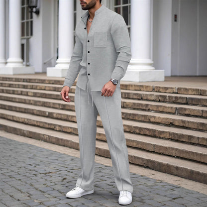 Herren Karohose Elegant Mit Passendem Hemd Modern