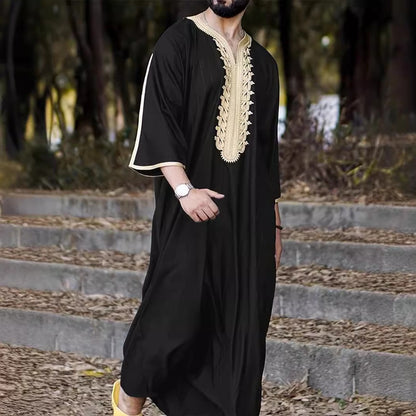 Herren Kaftan Traditionell Stickerei Elegant