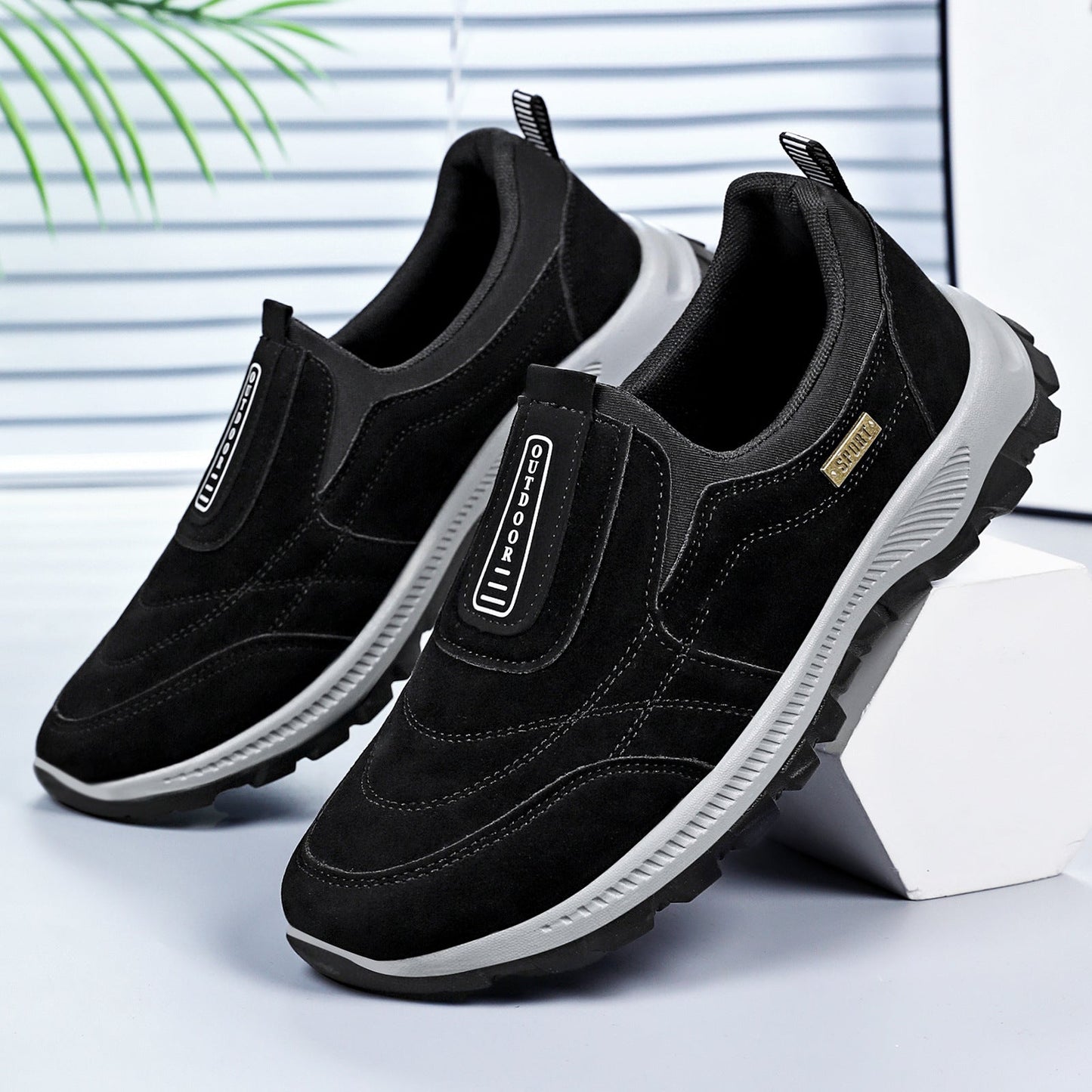 Damen Sportschuhe Komfortabel Slip-On mit Dämpfung