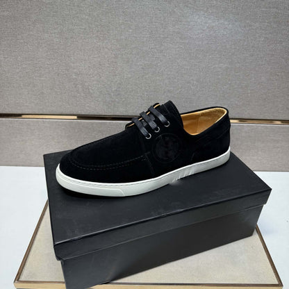 Damen Sneaker Mokassin Weichleder Rutschfest