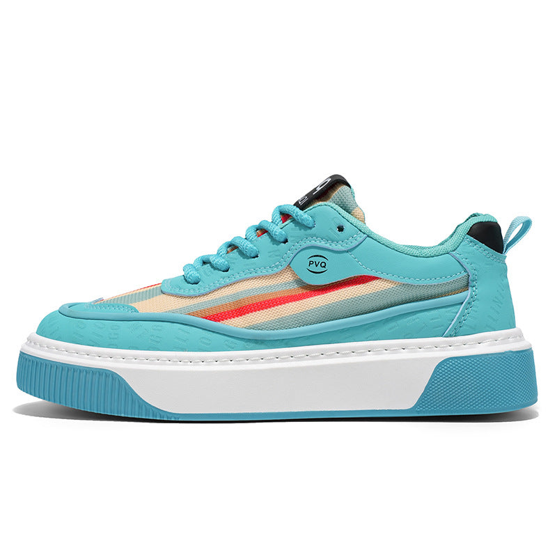 Damen Sneaker Hohe Plateauschuhe Atmungsaktiv Mesh