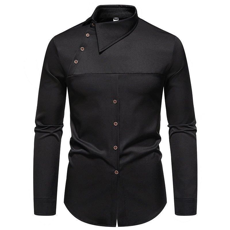 Herren Hemd Asymmetrischer Kragen Modern Berlin Style