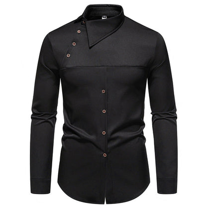 Herren Hemd Asymmetrischer Kragen Modern Berlin Style