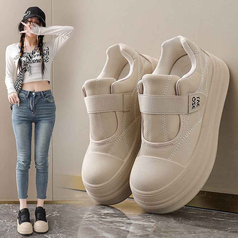 Damen Sneaker Slip-On mit Klettverschluss und weicher Sohle - BerlinGlamour