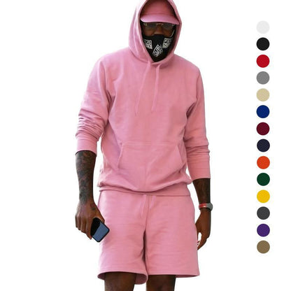 Herren Sportset Hoodie und Shorts Training Berlin - BerlinGlamour