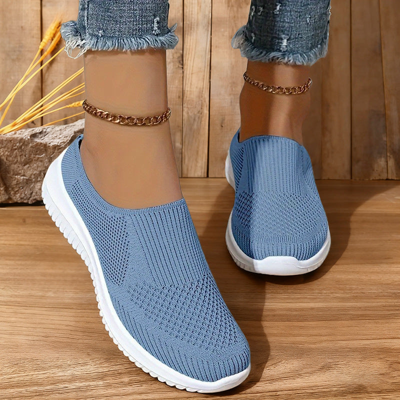 Damen Sneaker Sportlich Slip-On bequem