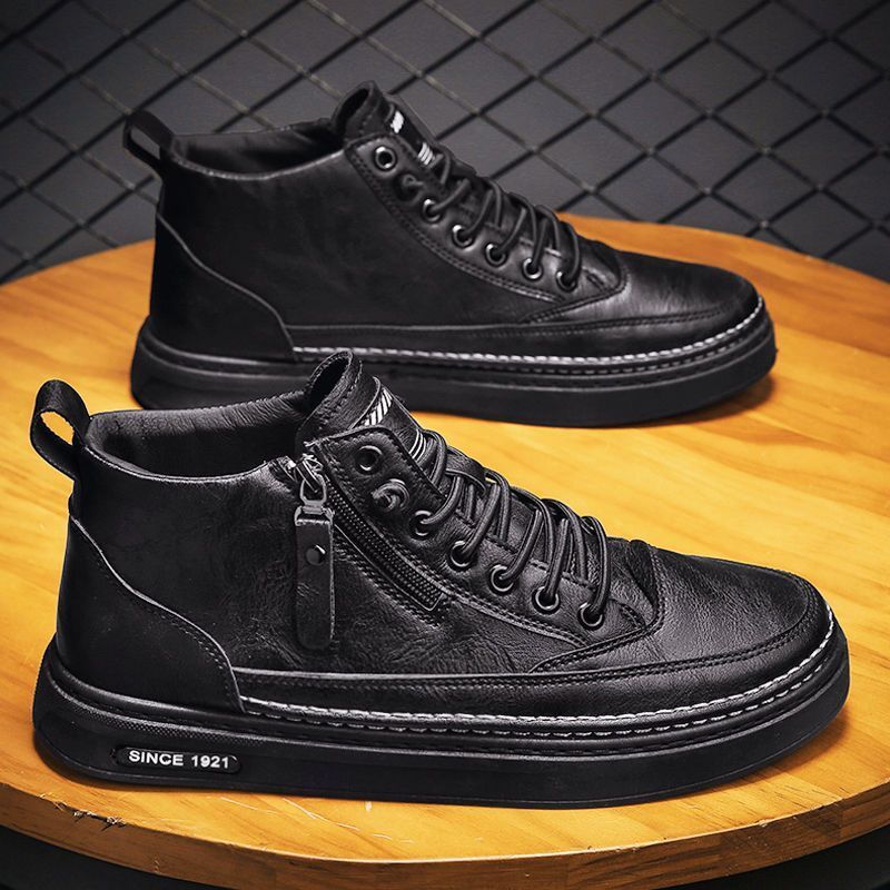 Damen Sneaker Hoch Sportlich Reißverschluss
