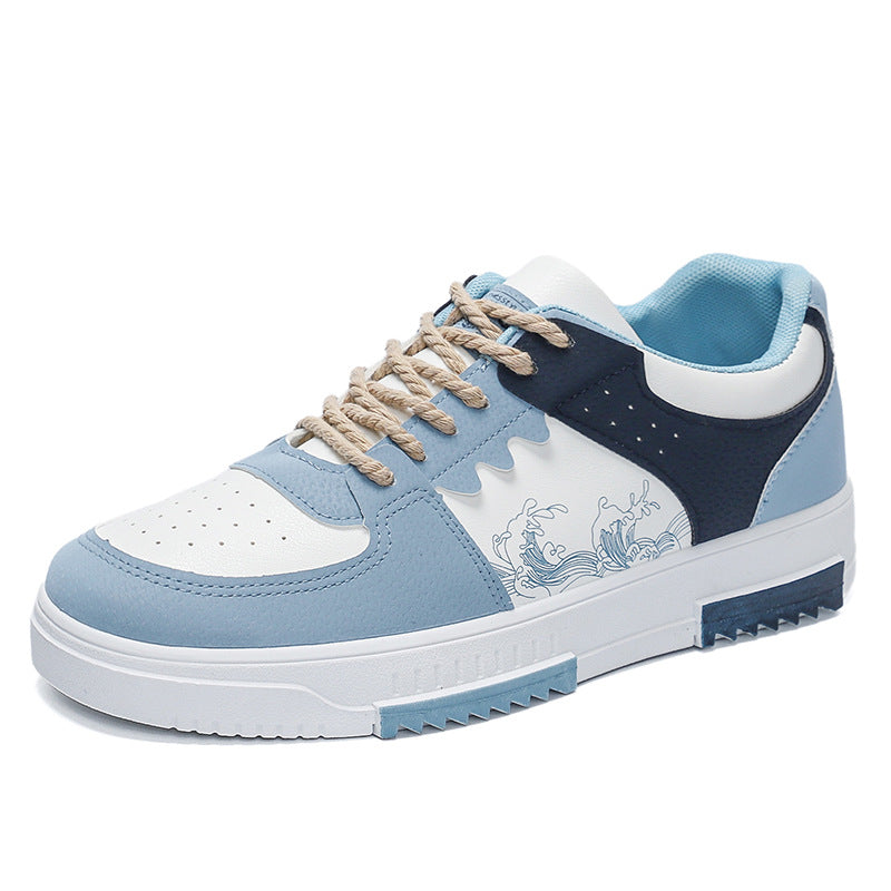 Damen Sneaker Wellen Design Trendy Sportschuhe