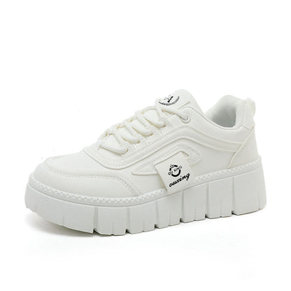 Damen Sneaker Plateau Modern Mit Weicher Sohle