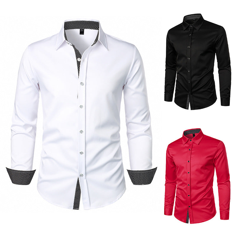 Herren Langarmhemd Modern Slim Fit Elegant Berlin