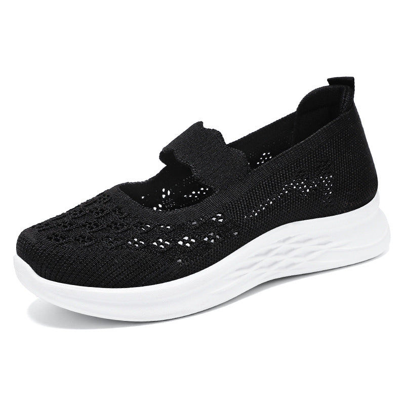 Damen Ballerinas Bequem mit Blumenmotiv Modern