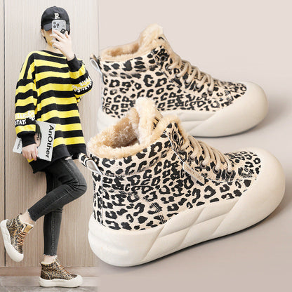 Damen Sneaker High-Top Modisch Weich Innenfutter