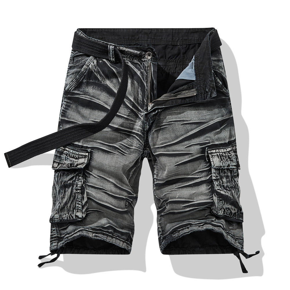 Herren Cargo Shorts Mit Taschen Verstellbar Sportlich