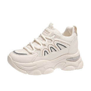 Damen Sneaker Chunky Bequem Komfortable Dämpfung