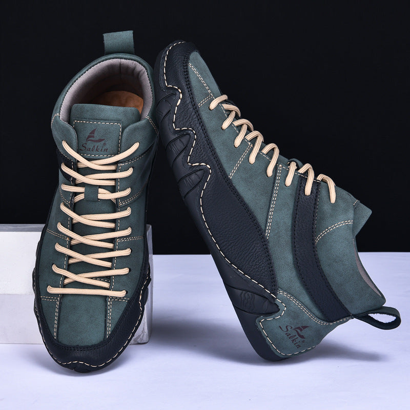 Herren Lederschuhe Echtleder Schwarz Elegant