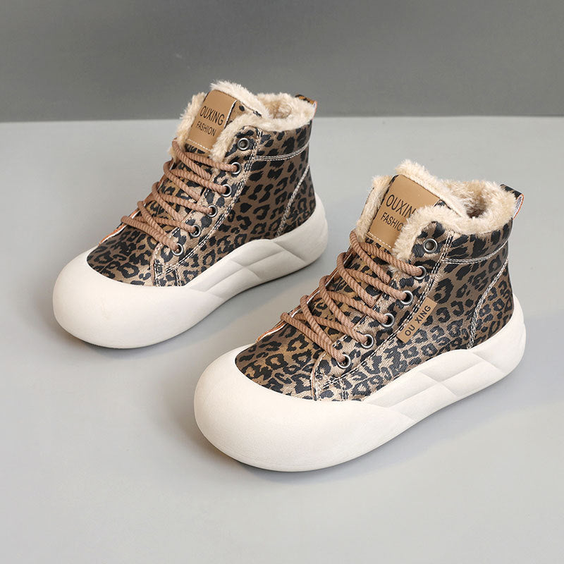 Damen Sneaker High-Top Modisch Weich Innenfutter