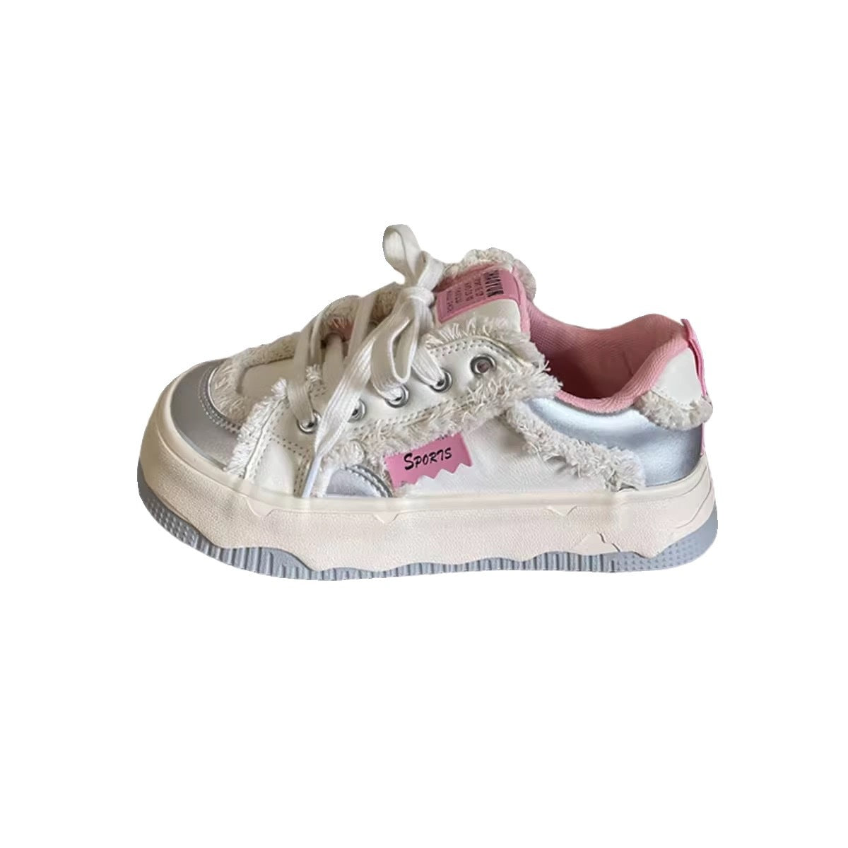 Damen Sneaker Bequem Kunstfell Schuhe Trendy