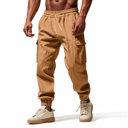 Moderne Cargo-Jogginghose mit seitlichen Reißverschlusstaschen und elastischem Bund BerlinGlamour