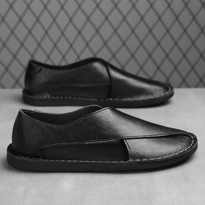 Damen Slipper Leder Bequem Flexibel Modern