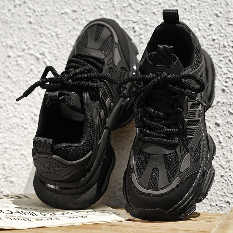 Damen Sneaker Sportlich Atmungsaktiv Komfort Schwarz