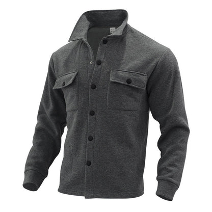 Herren Fleecejacke Modern mit Brusttaschen Warm