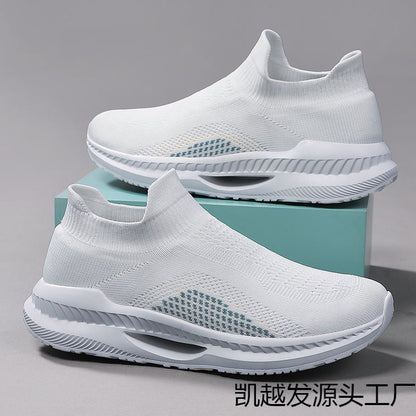 Damen Sneaker Atmungsaktiv Strick Schuhe Rutschfest