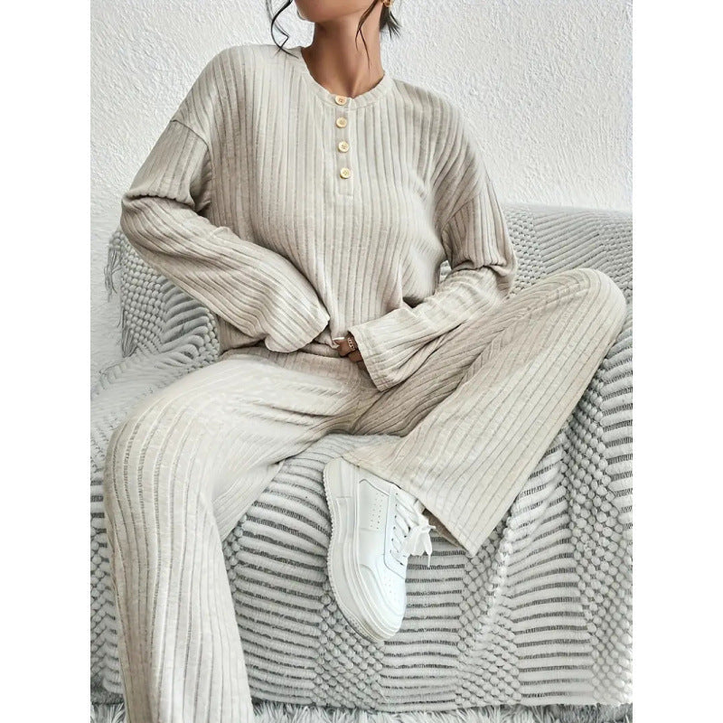 Damen Jersey-Anzug Bequem Relaxed