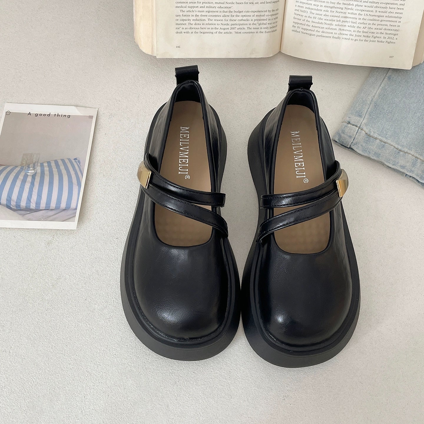 Damen Lederschuhe Riemchen Komfortschuhe Modern