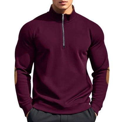 Herren Pullover Funktional Reißverschluss Kragen Hoch