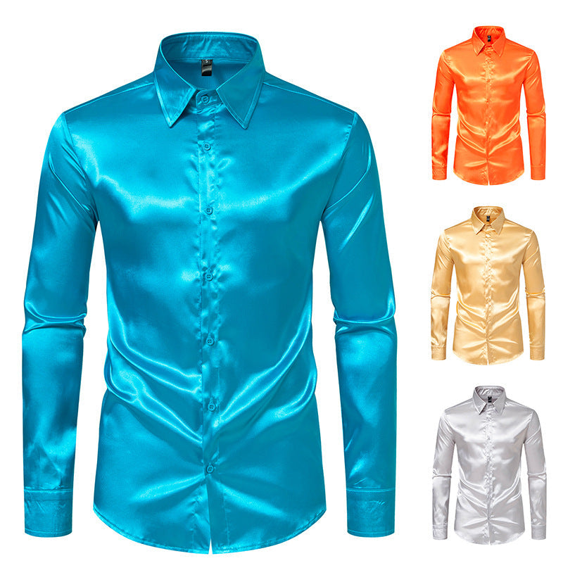 Seidenhemd Herren Elegantes Designer Hemd