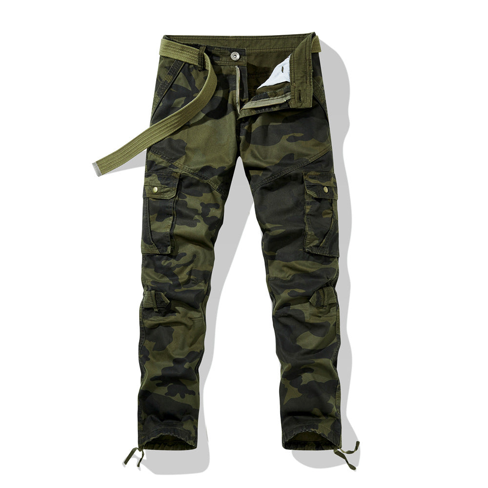 Herren Camouflage Hose Militär Stil Cargo Bein
