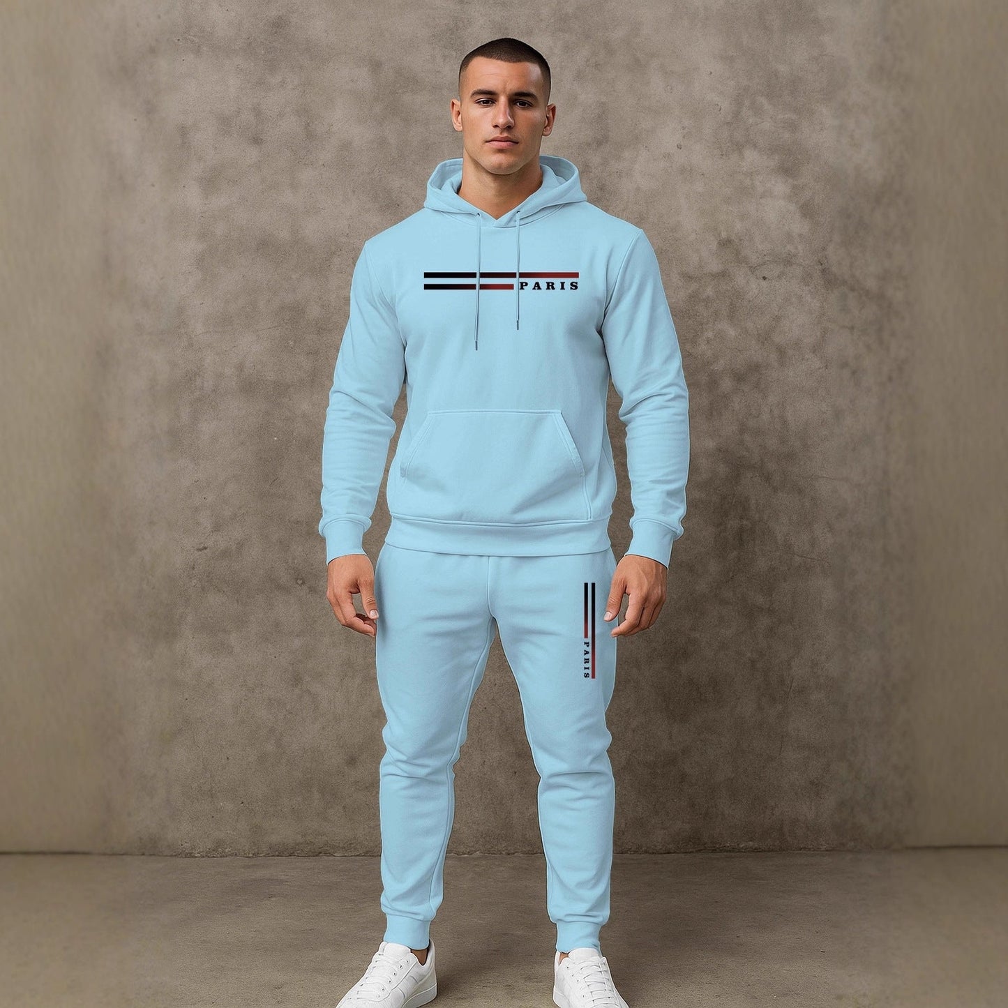Herren Sportanzug Jogginganzug Mit Taschen Funktionell Modern