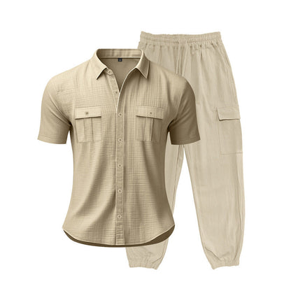 Herren Freizeit-Set Bequem Mit Taschen Modern