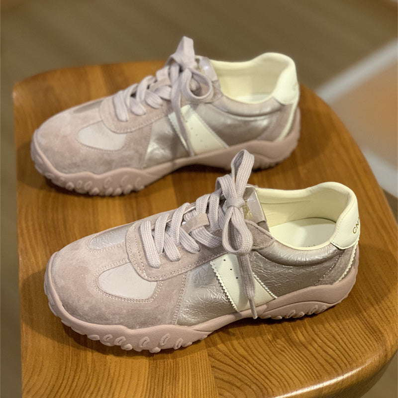 Damen Sneaker Weich Wildleder Bequem Laufschuhe