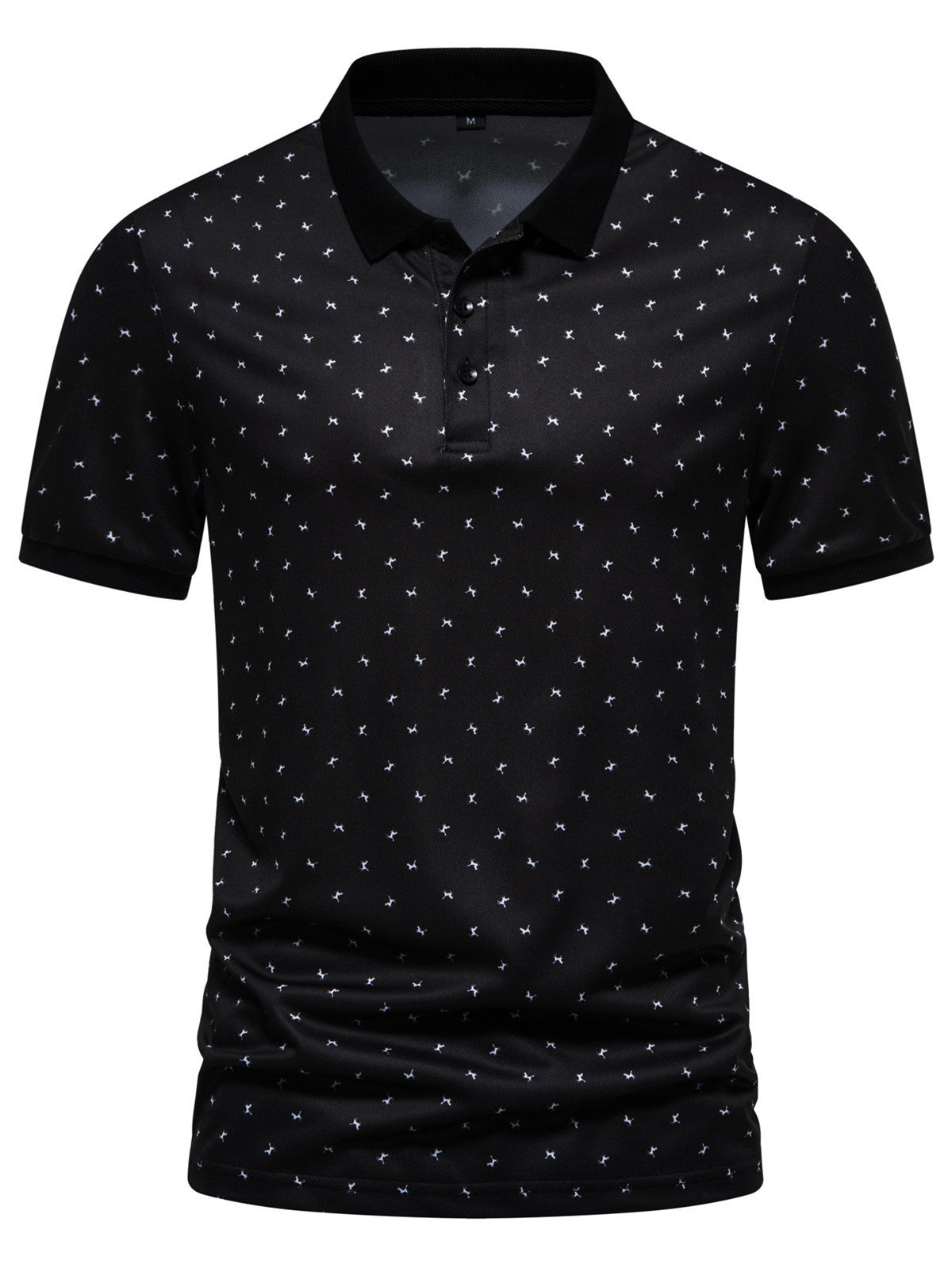 Herren Poloshirt Modern Atmungsaktiv mit Muster