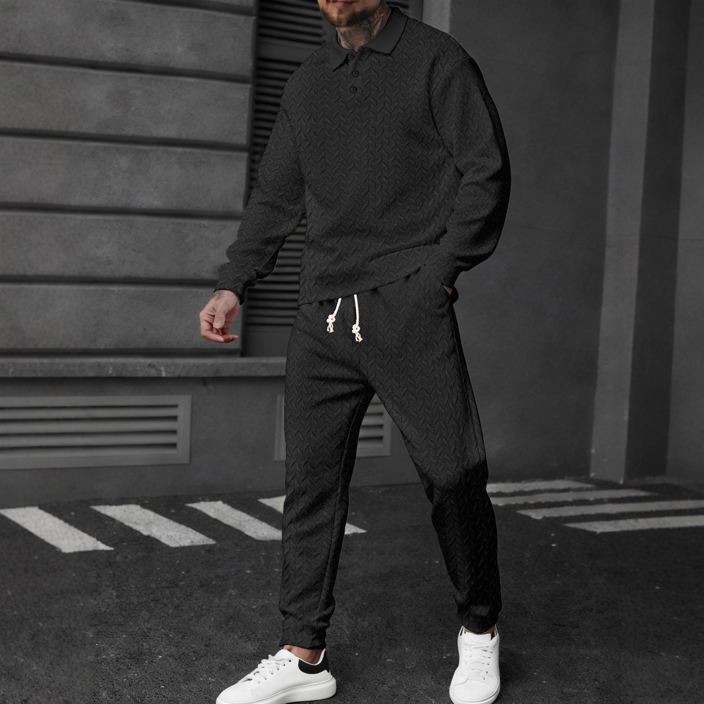 Herren Sport Outfit Funktionsshirt Modern Stadtstyle